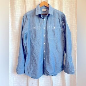 Taylor Stitch Blue Chambray shirt. XXL Size 46, great condition.